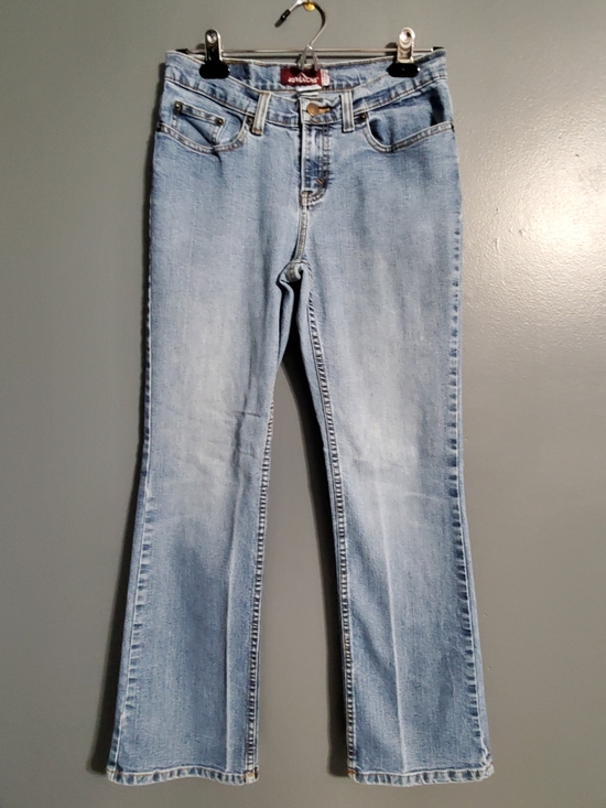 Jordache Denim - Vintage Jordache Lo Rise Light Wash Women's Flare Jeans Size 7 Petite